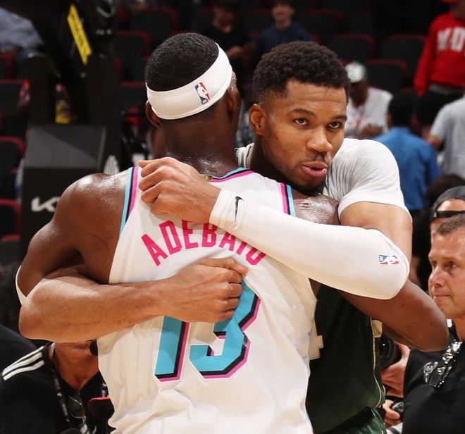 字母哥暗示转会热火力挺阿德巴约83分创历史